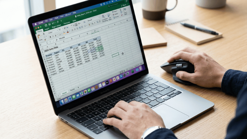 Excelで行っていた集計作業を、VBAで自動化し集計時間を60%削減した事例のイメージ