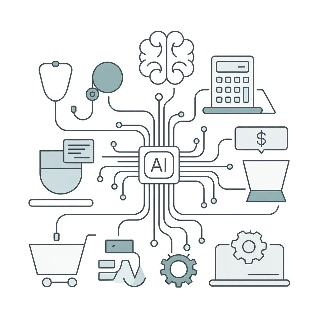 業種・業務に合わせたAI活用提案イメージ