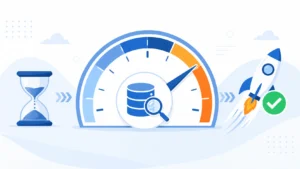 Accessの動作が遅い原因とクエリ最適化の改善ポイントを表すイメージ
