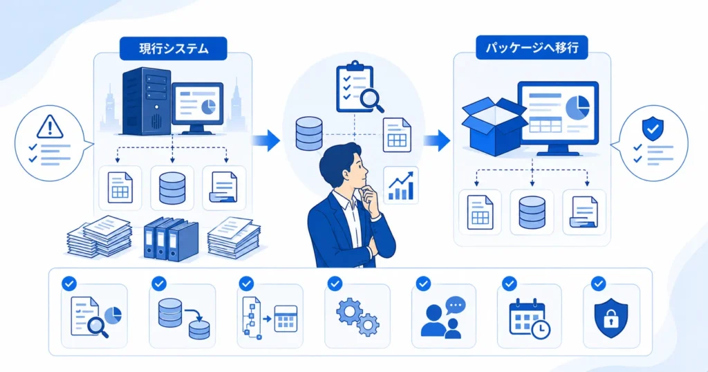 古い販売管理システムをパッケージに移行する前の注意点