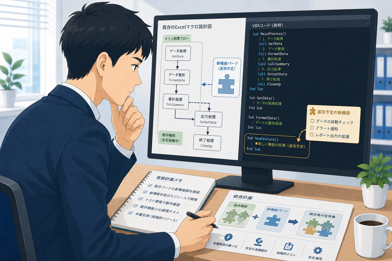 Excelマクロの機能追加で失敗しない既存処理の確認ポイント