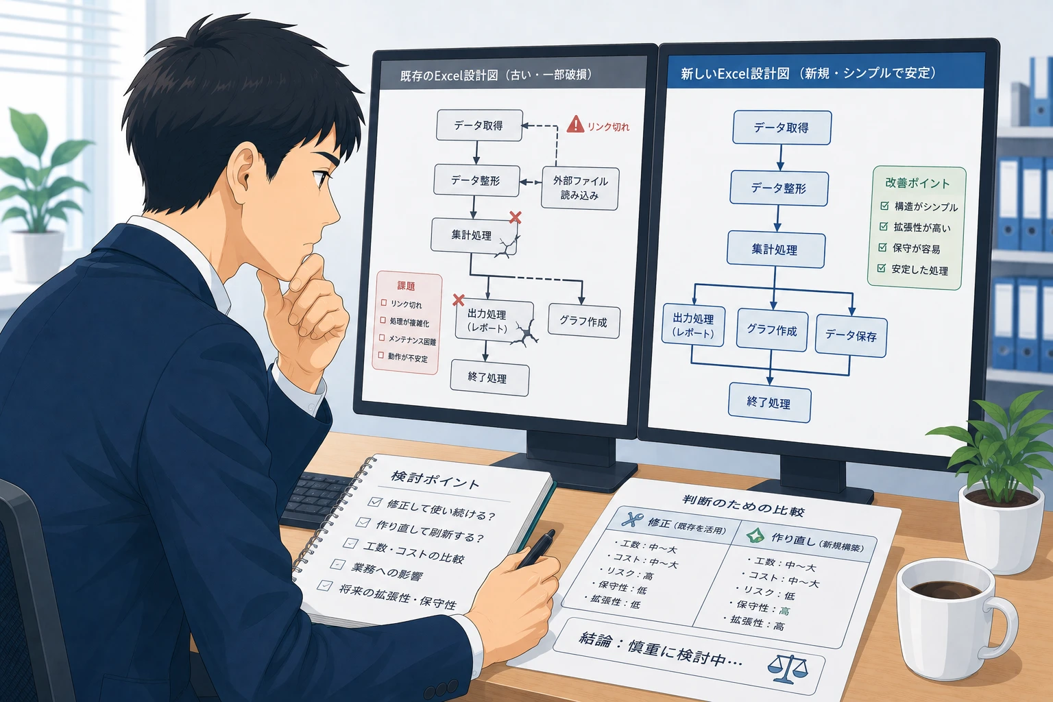 Excelマクロを作り直すべきか修正で済むか判断する基準
