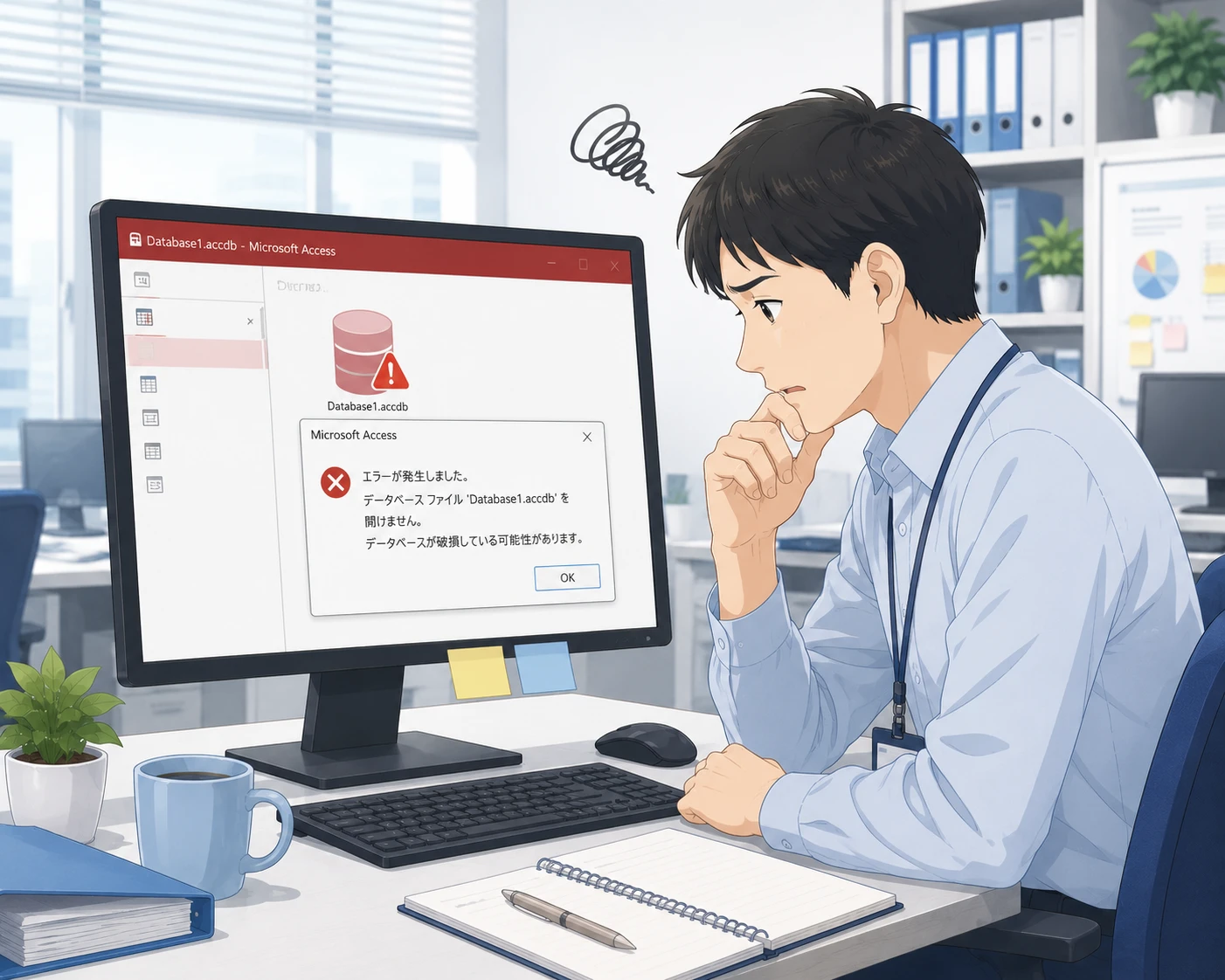 Accessデータベース修復を依頼する前に準備すべきファイルと情報