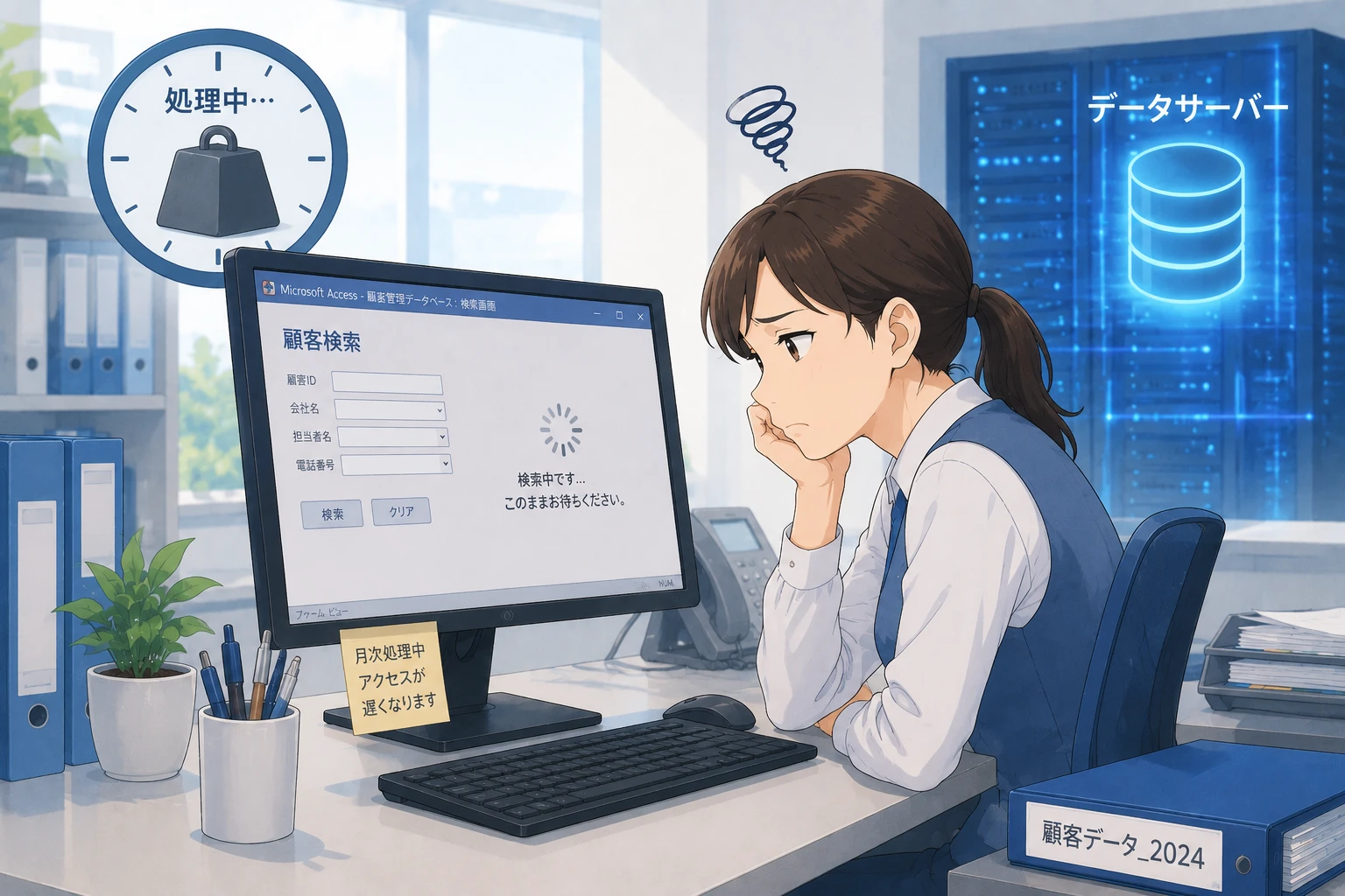 Accessの検索フォームが遅い原因｜条件式・インデックス・VBAの見直し