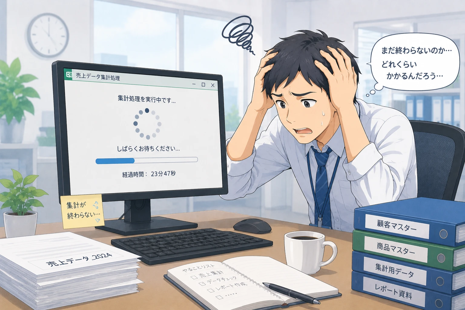 Accessの集計処理が終わらないときのクエリ・履歴データ整理