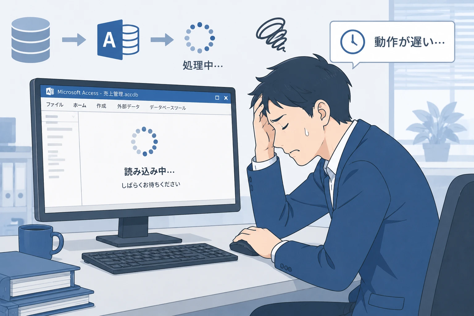 AccessでDLookup・DCountを多用すると遅い理由と改修の考え方