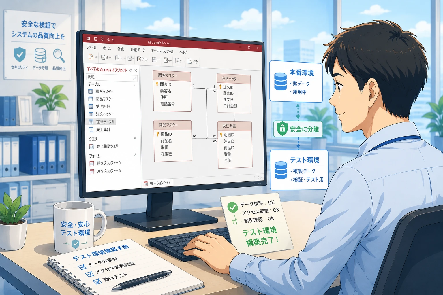 Accessを修正する前にテスト環境を作るべき理由