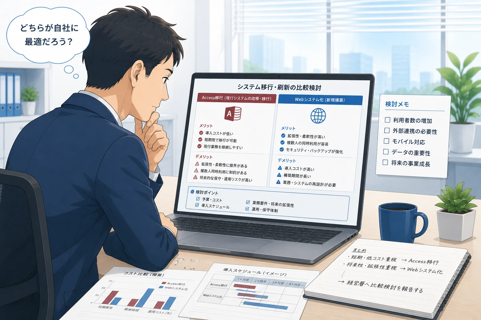 Accessクラウド化とWeb化の違い｜社内共有・拠点利用で選ぶ方法