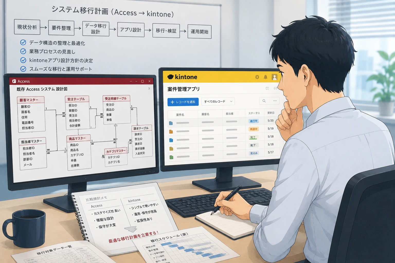 Accessからkintoneへ移行すべきか｜向く業務・向かない業務