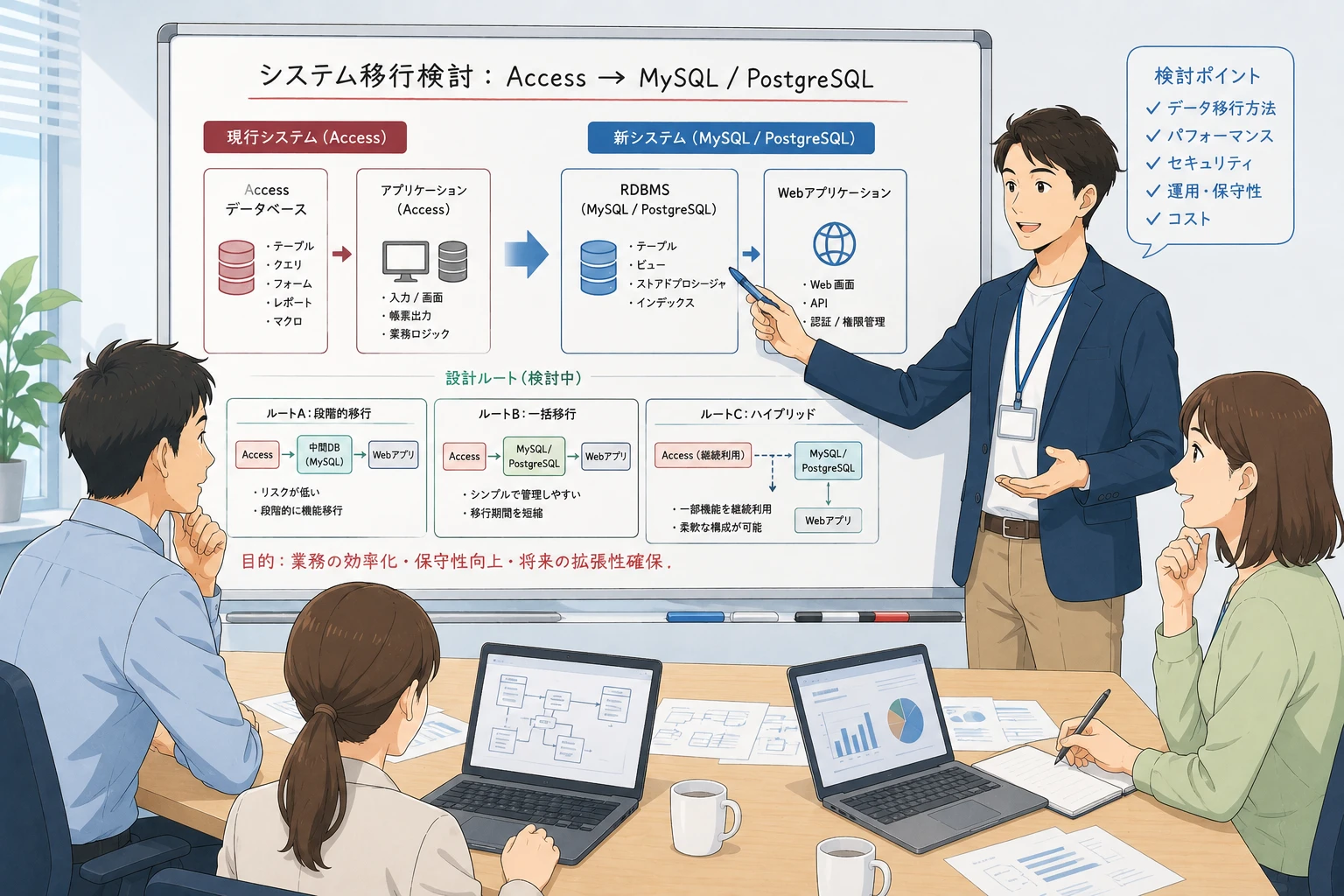 AccessからMySQL・PostgreSQLへ移行する前に整理すべきこと