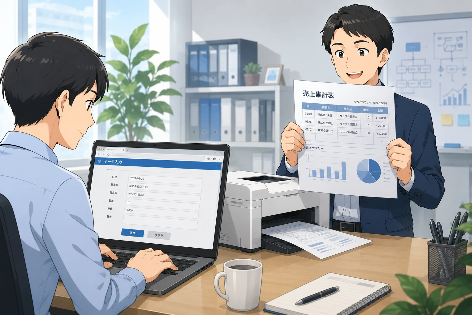 Accessの帳票だけ残してデータ入力をWeb化する方法