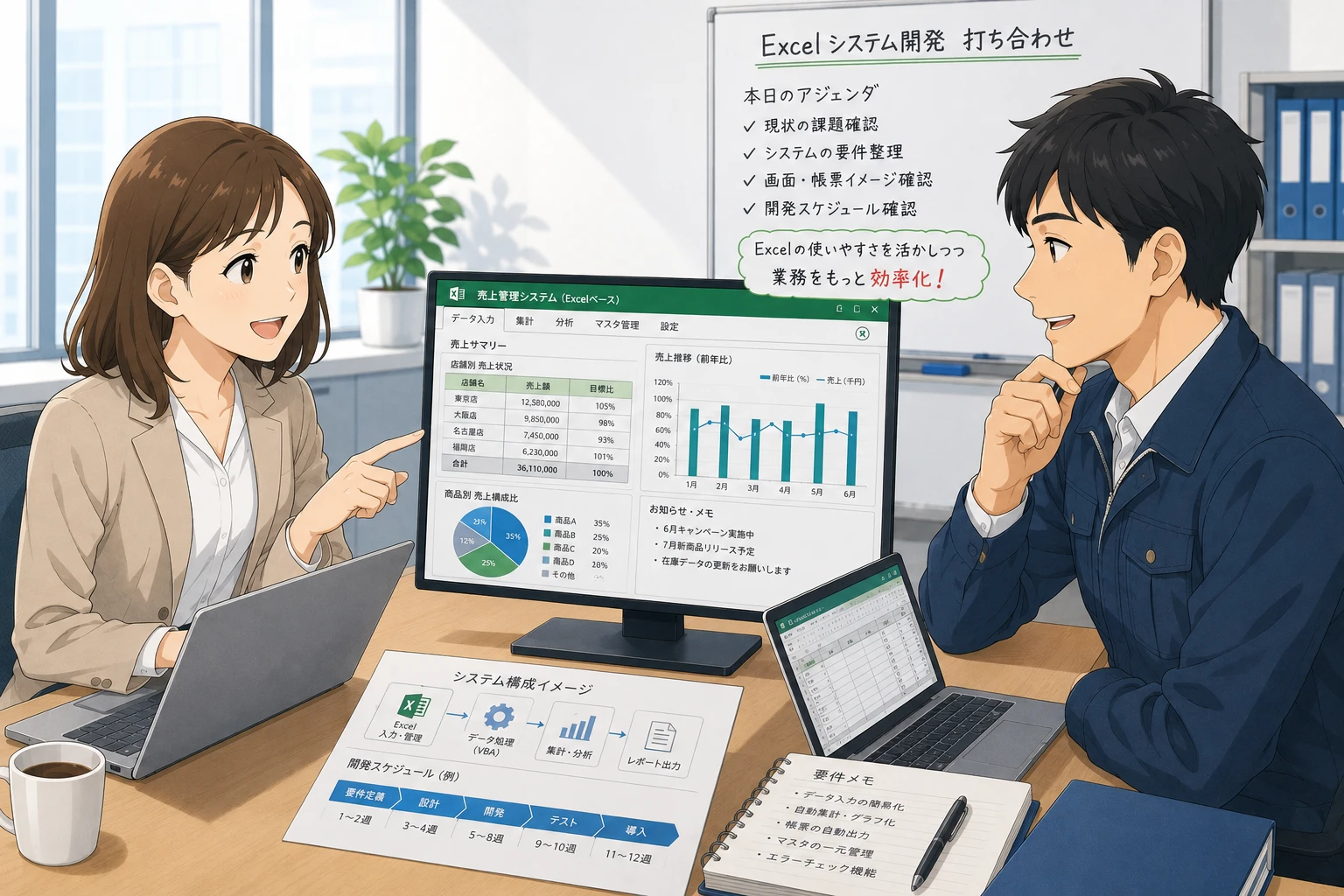Excel VBA開発を依頼する前に準備する資料｜サンプル・入力元・出力帳票