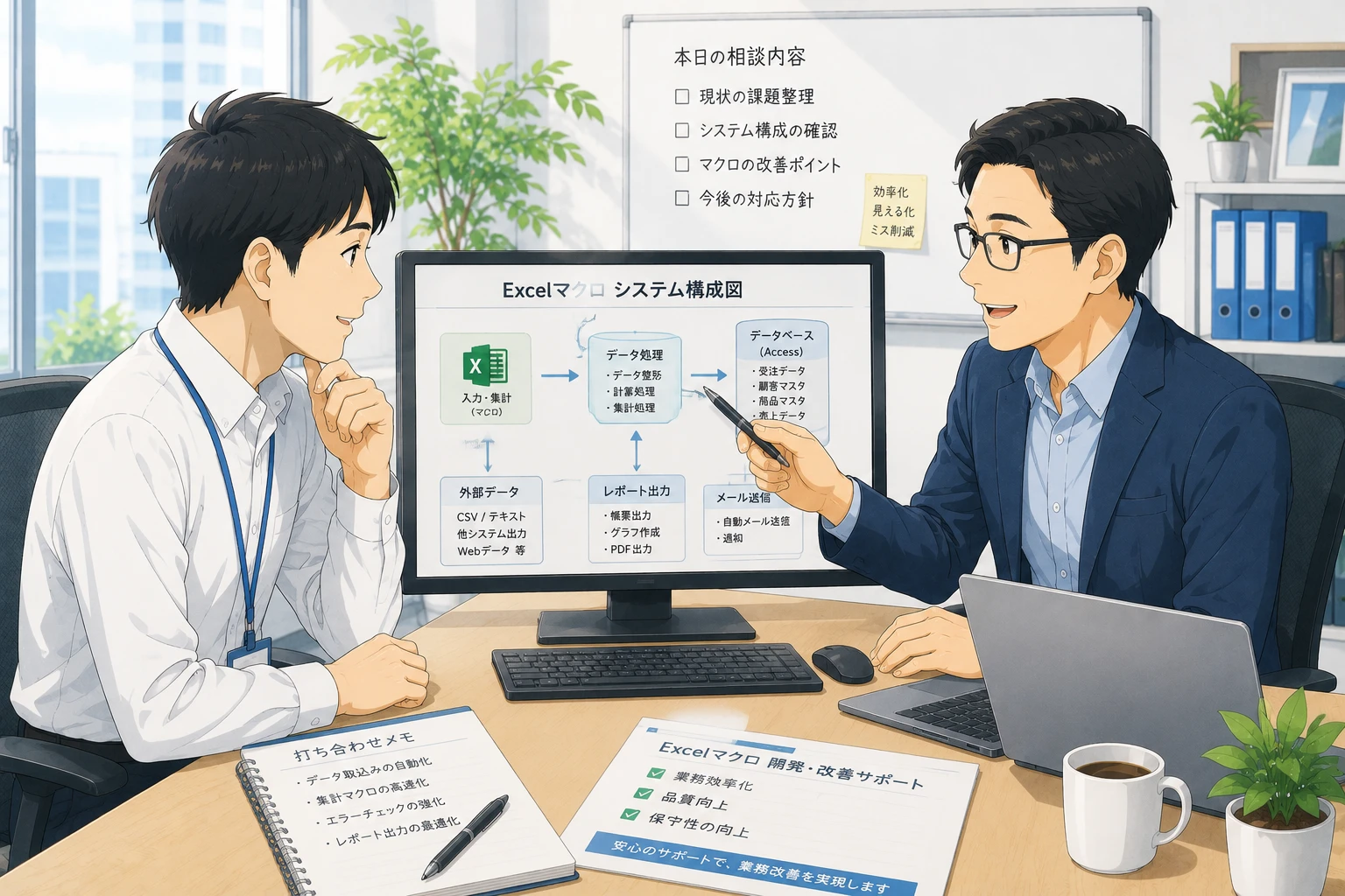 Excelマクロ保守を外注するなら何を契約範囲に入れるべきか
