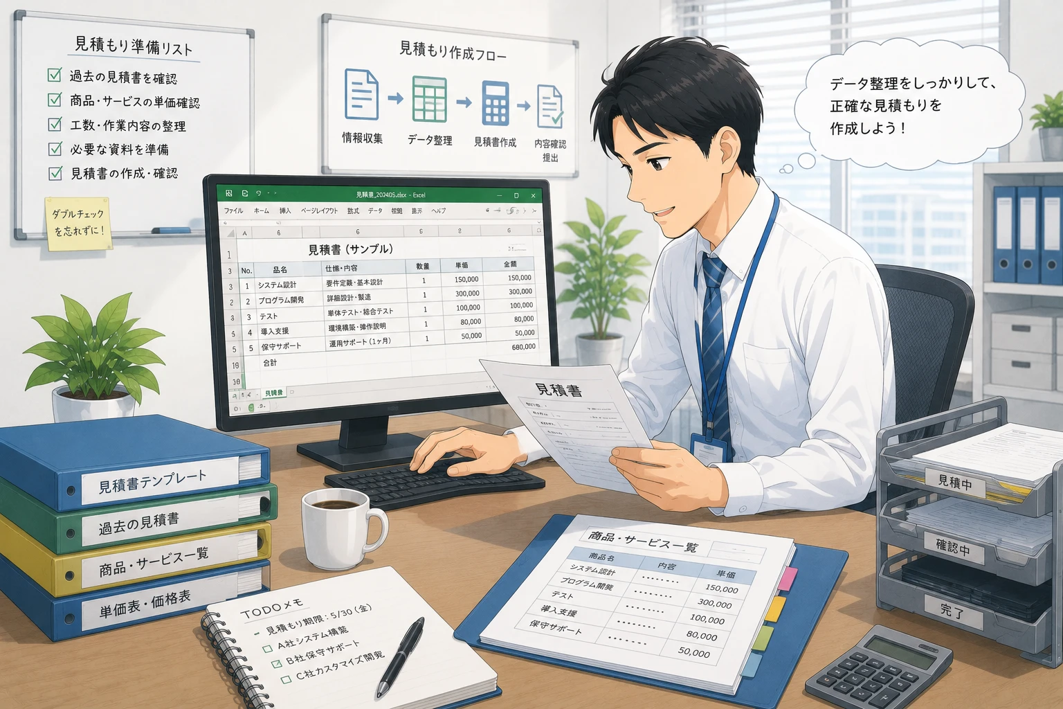 Excelマクロの見積もりを早く出すために準備すべき情報