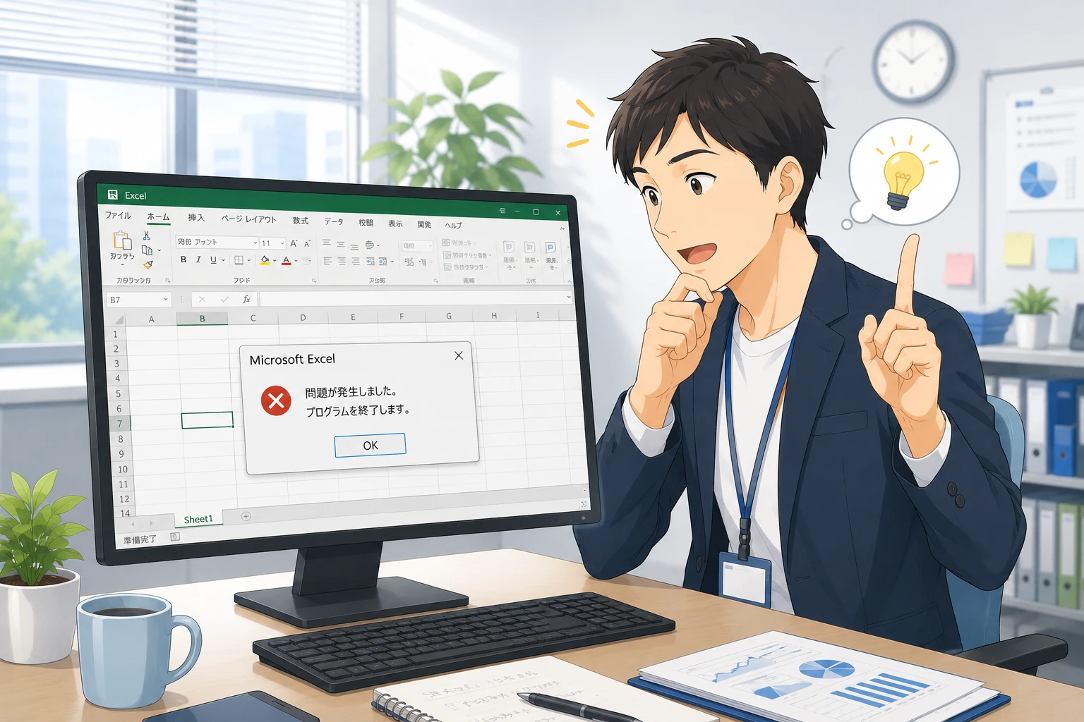 Excel VBA実行時エラー424「オブジェクトが必要です」が出る原因