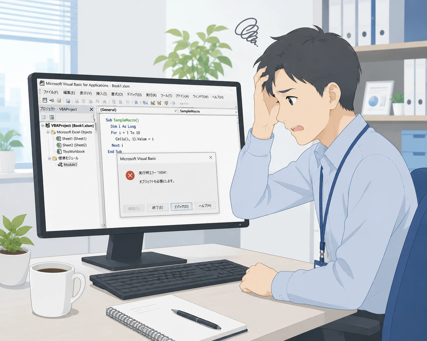 Excel VBA実行時エラー5「プロシージャの呼び出しまたは引数が不正です」の原因