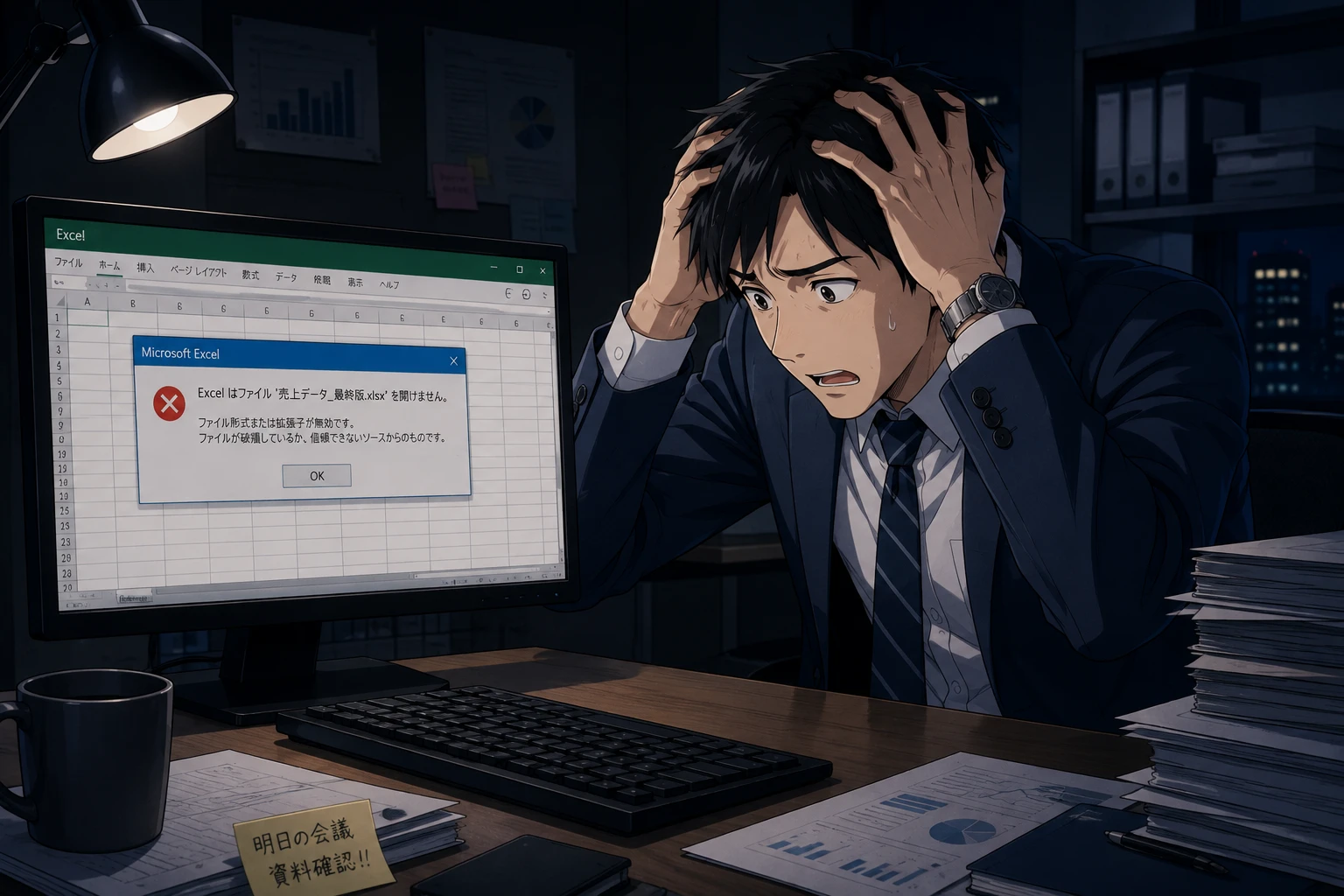 Excelファイルが壊れる前兆と、壊れる前にやるべき保全対応