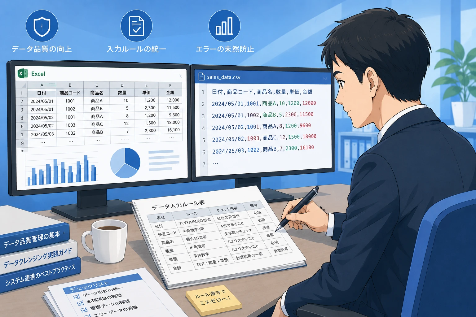CSV取込をExcel VBAで自動化する前に決めるべき入力ルール