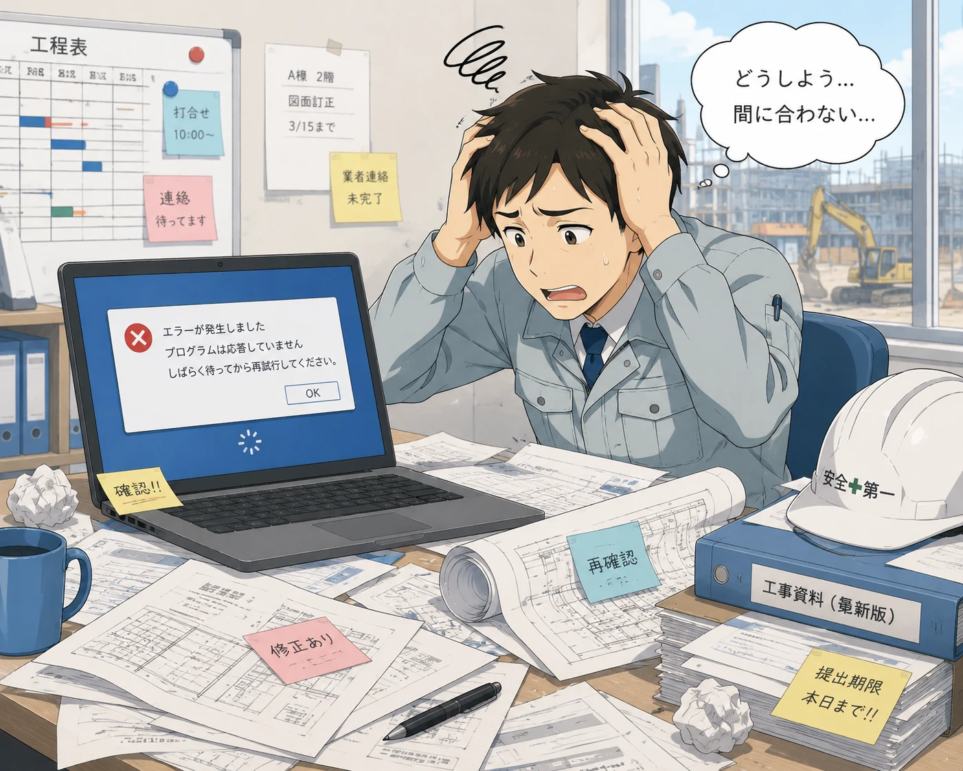 工事管理Excelが限界になる理由｜案件・原価・進捗を分けて管理する方法