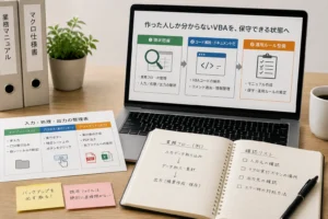 作った人しか分からないVBAを保守できる状態へ