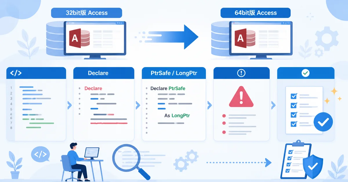 Access API宣言を64bit対応する時の注意点