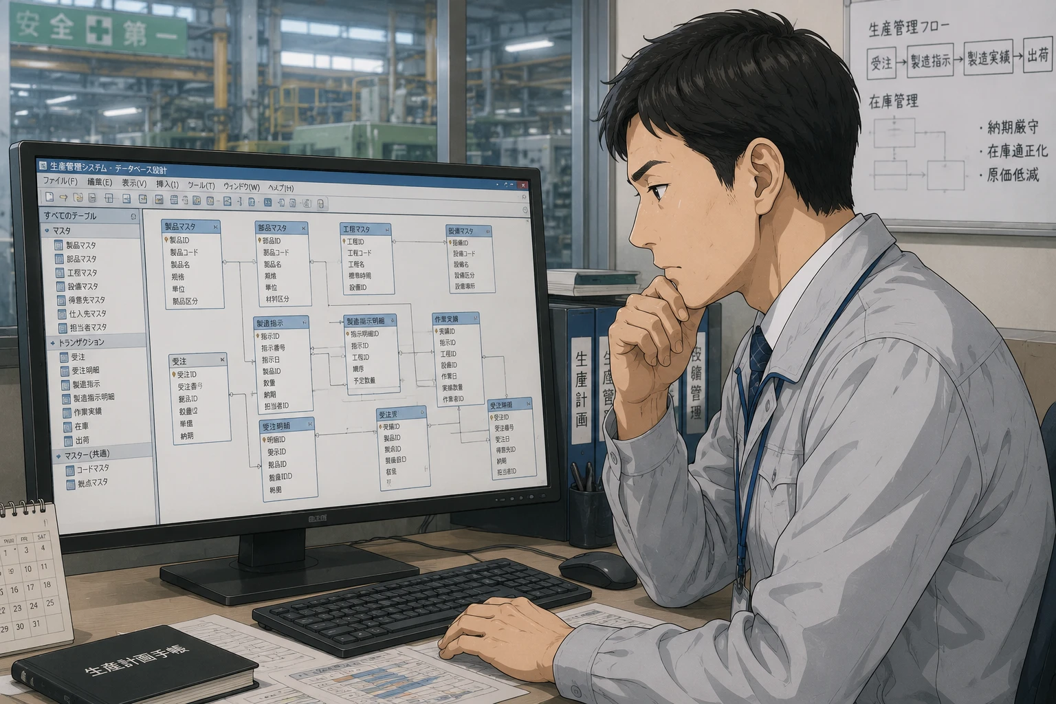 生産管理Accessを小規模に作り直す前に確認する工程・在庫・原価