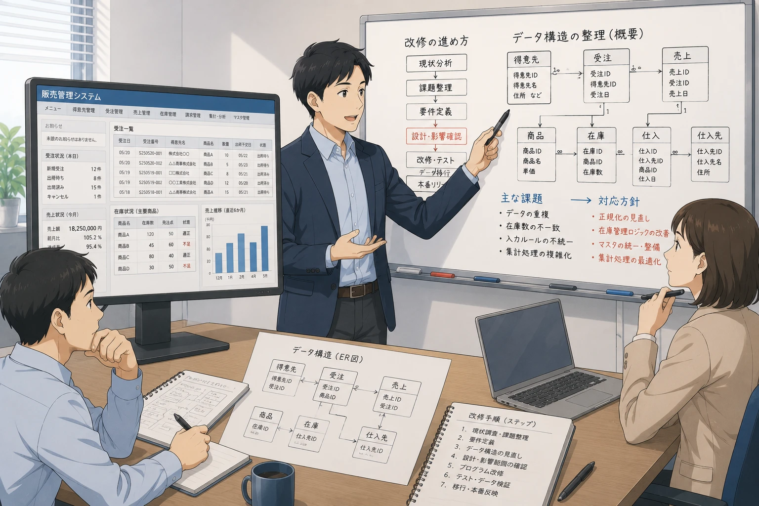 販売管理Accessの受注・売上・請求を改修する前に整理すべきこと