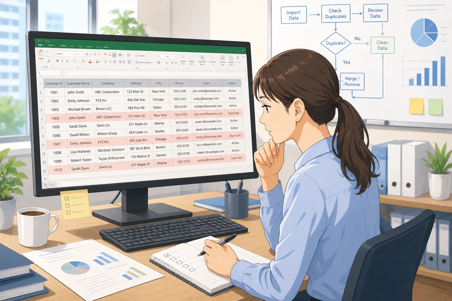 顧客管理Excelの重複・検索ミスを減らす設計見直し