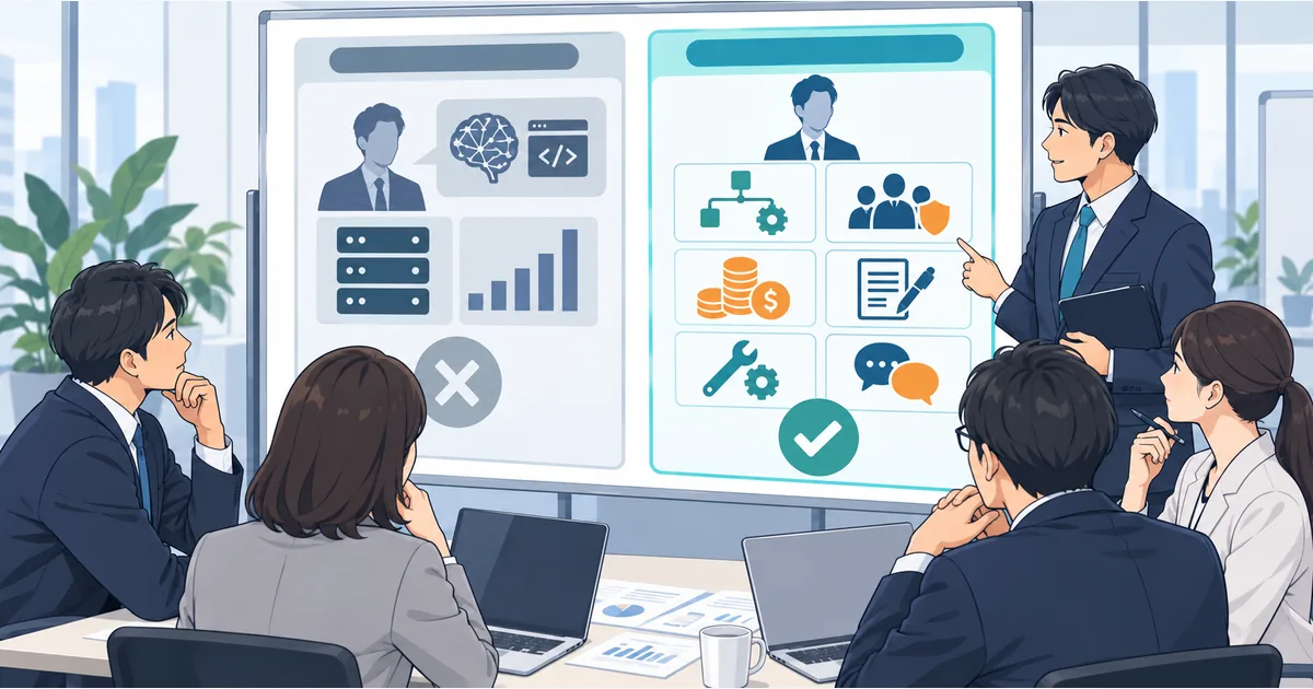 AIシステム会社選び、技術力だけで決めると危険な理由【発注担当者必読】