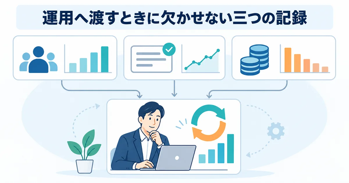 利用状況、回答品質、費用の三つを定期的に確認し、改善判断へつなげる運用ダッシュボード