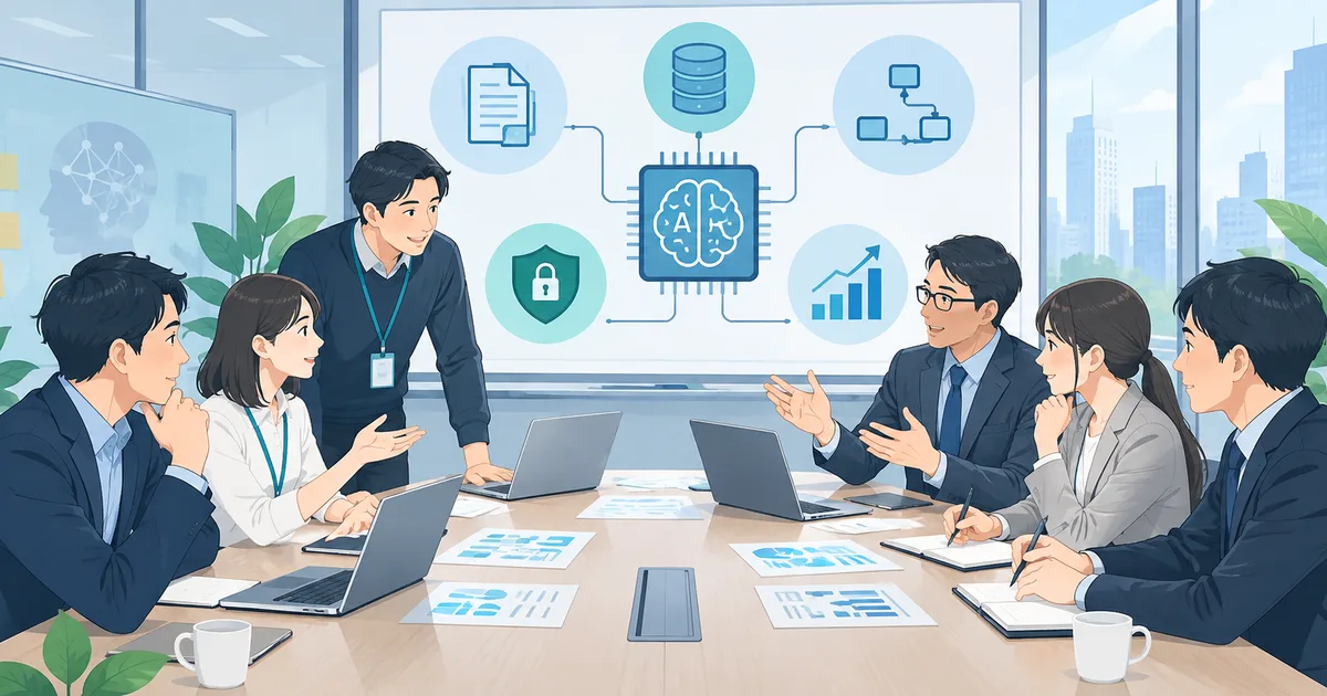 体制設計の確認項目を表す図解