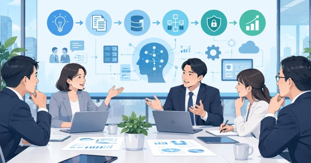【担当者向け】AIシステム会社への相談から導入までの全手順