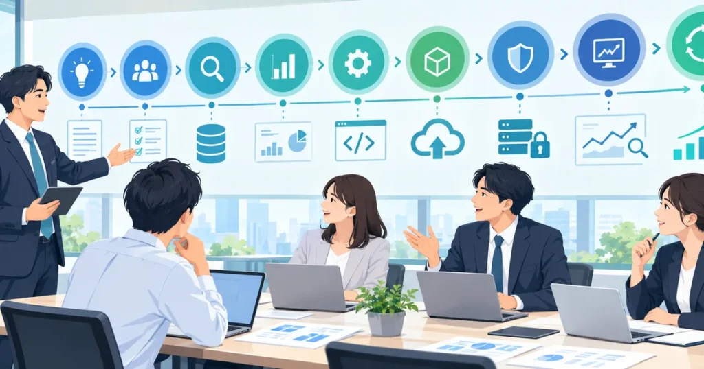 AIシステム開発の流れを完全解説｜企画から運用・改善まで9段階