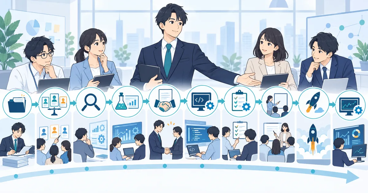 【担当者向け】AIシステム会社への相談から導入までの全手順