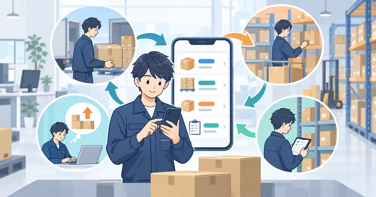在庫管理アプリでできること｜入出庫・発注・棚卸しをスマホで管理