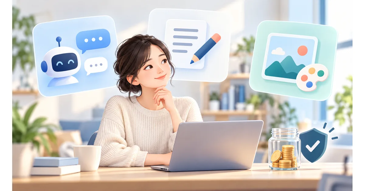 無料AIアプリ完全ガイド｜課金前に試したい文章・画像・会話アプリ18選