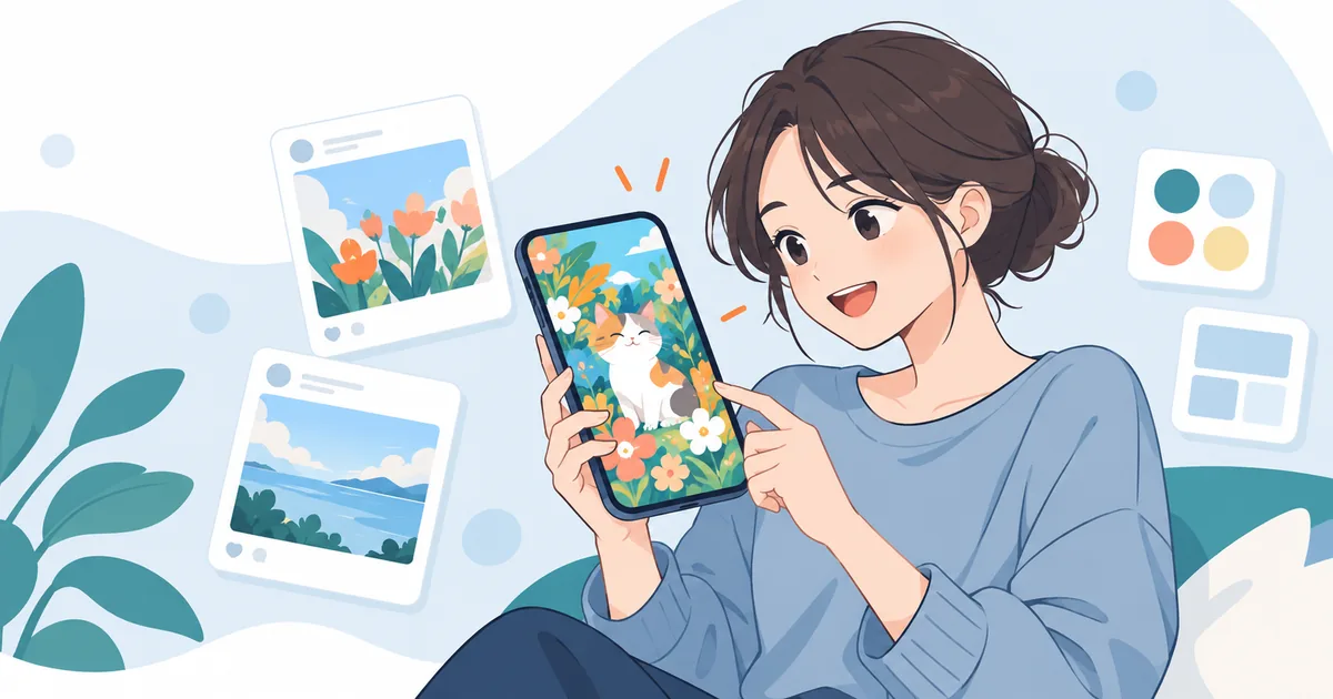 画像生成AIアプリおすすめ11選｜スマホでイラスト・SNS素材を作る方法